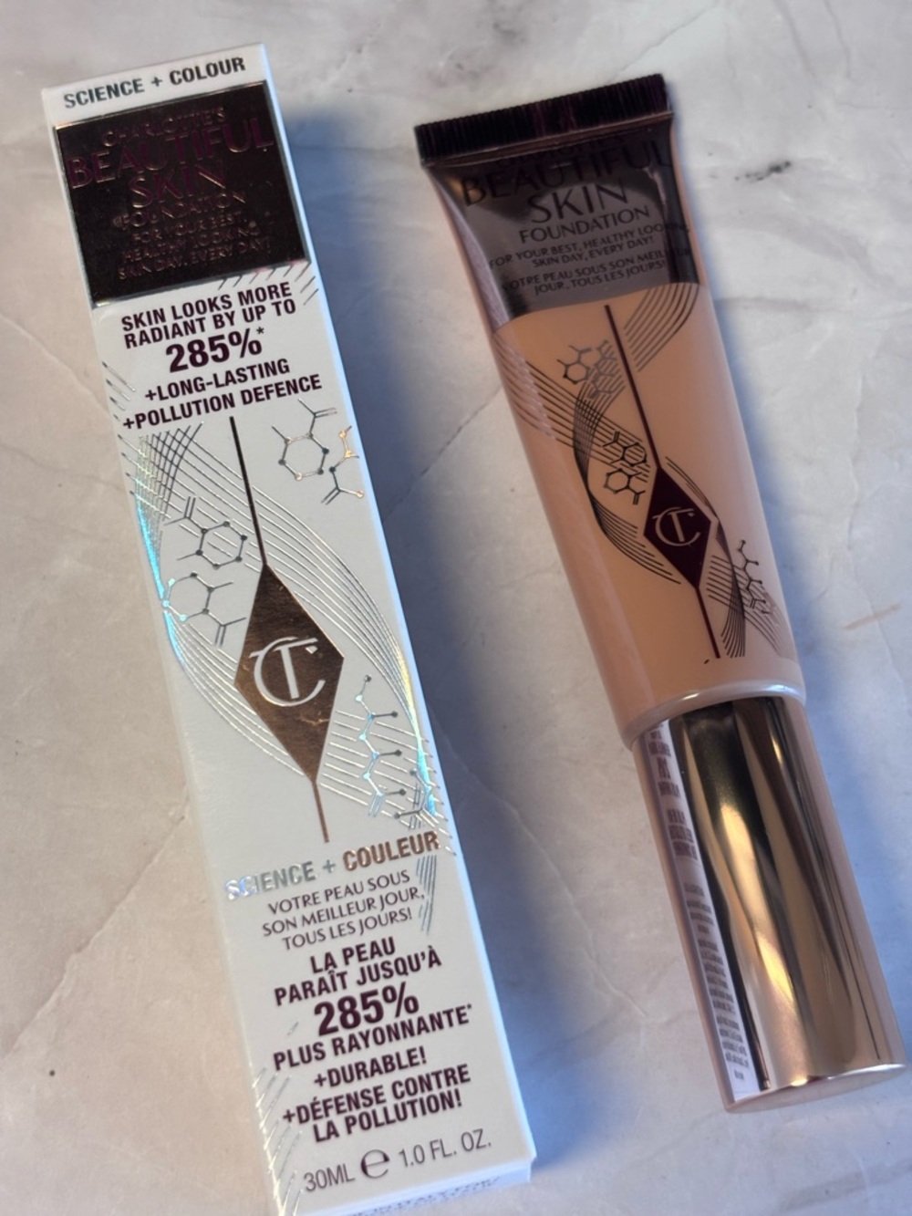 Charlotte Tilbury Beautiful Skin Foundation in 6 Cool